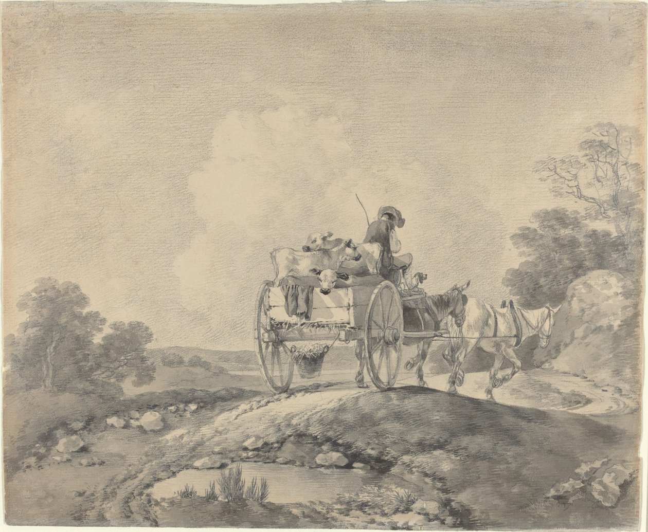 Driver med kalver i en landsvogn av Thomas Gainsborough