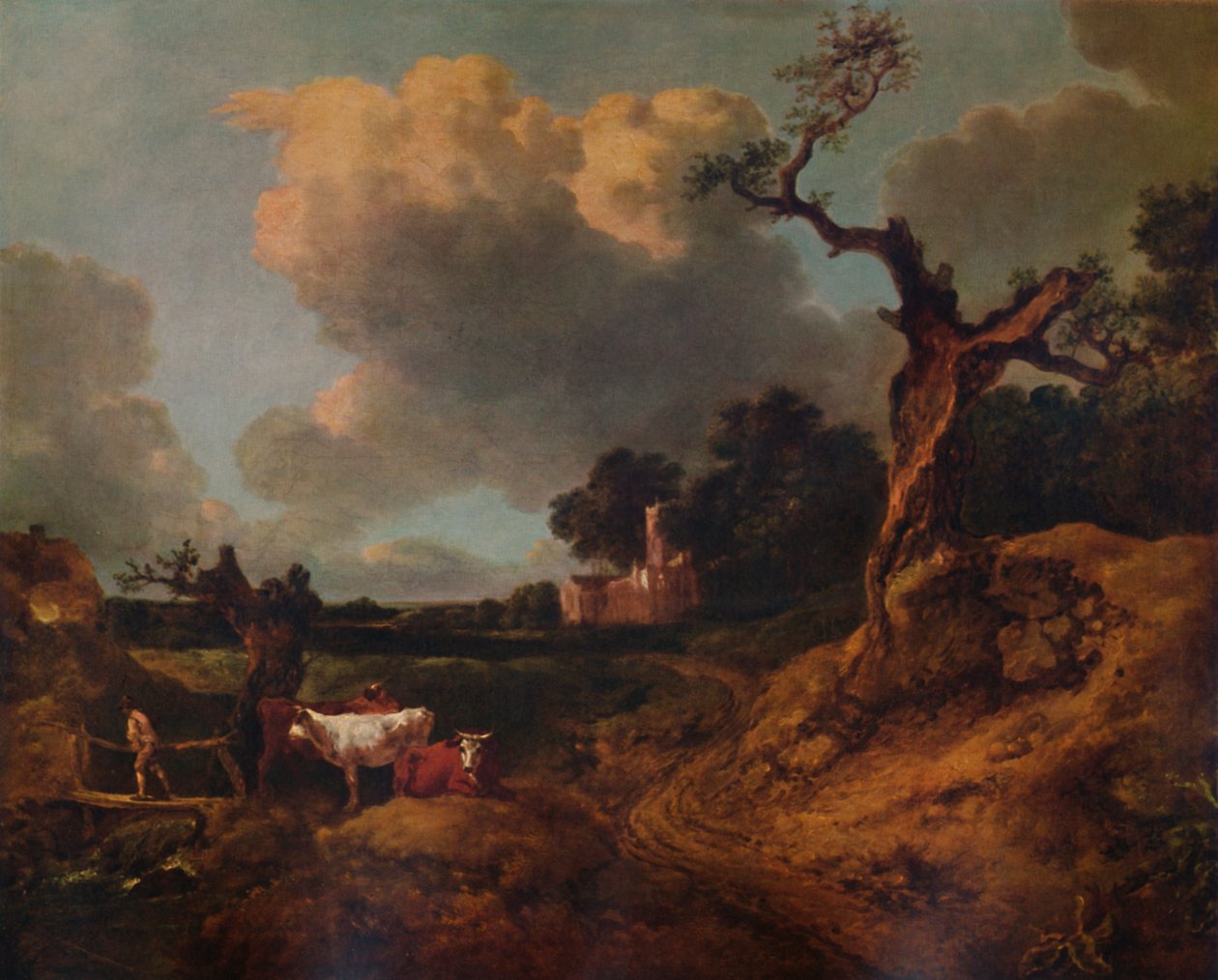 Elmsett Church, West Suffolk, 1700-tallet, 1935 av Thomas Gainsborough