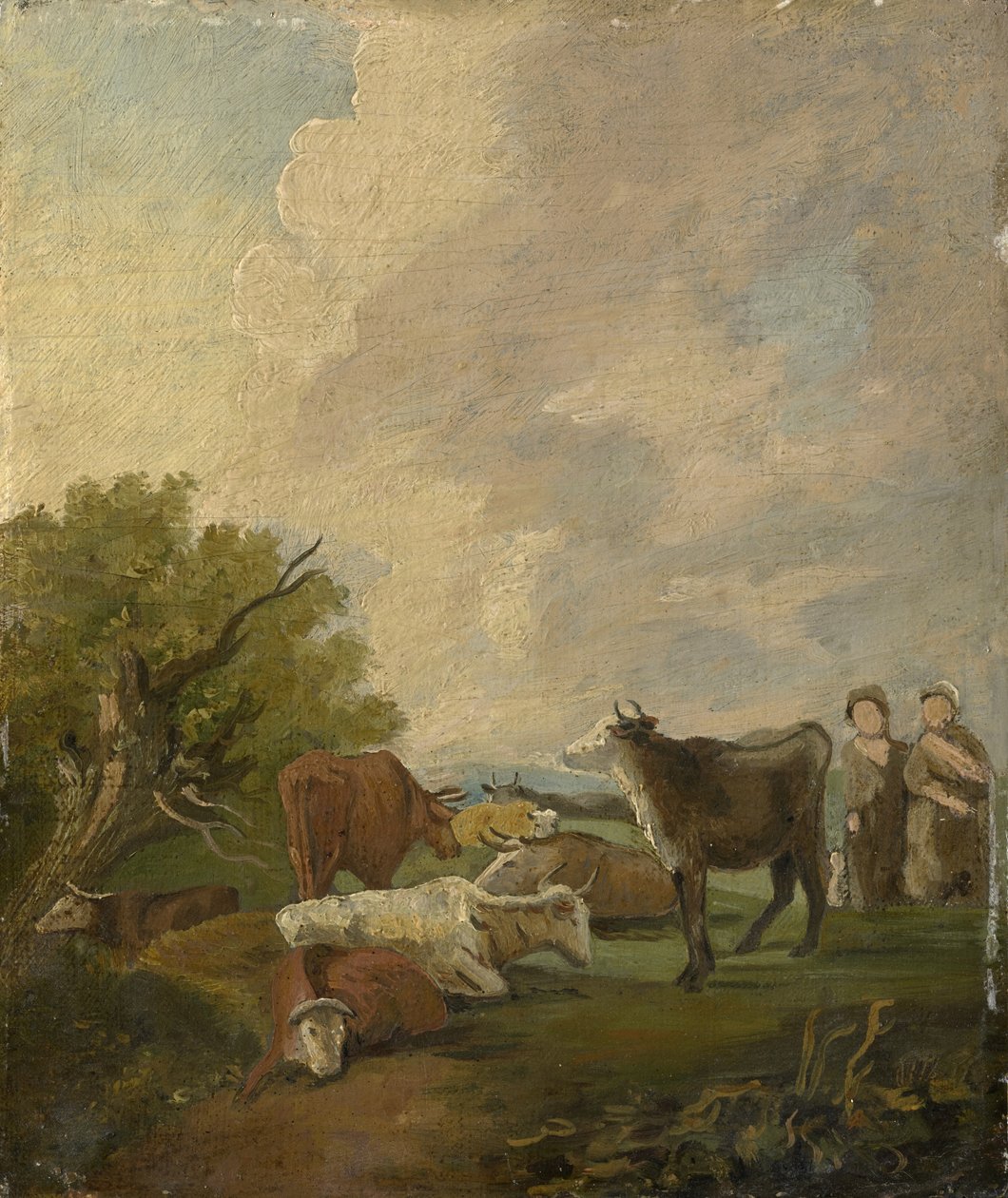 Figurer og storfe i et landskap av Thomas Gainsborough