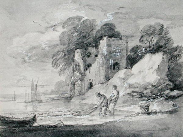 Haling av Seinen-nettet av Thomas Gainsborough