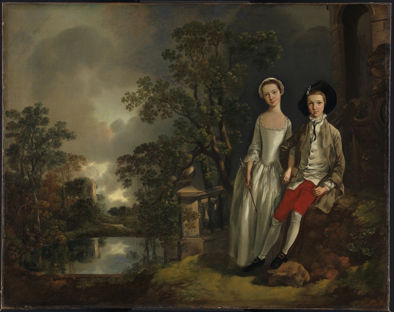 Heneage Lloyd og søsteren hans, Lucy av Thomas Gainsborough