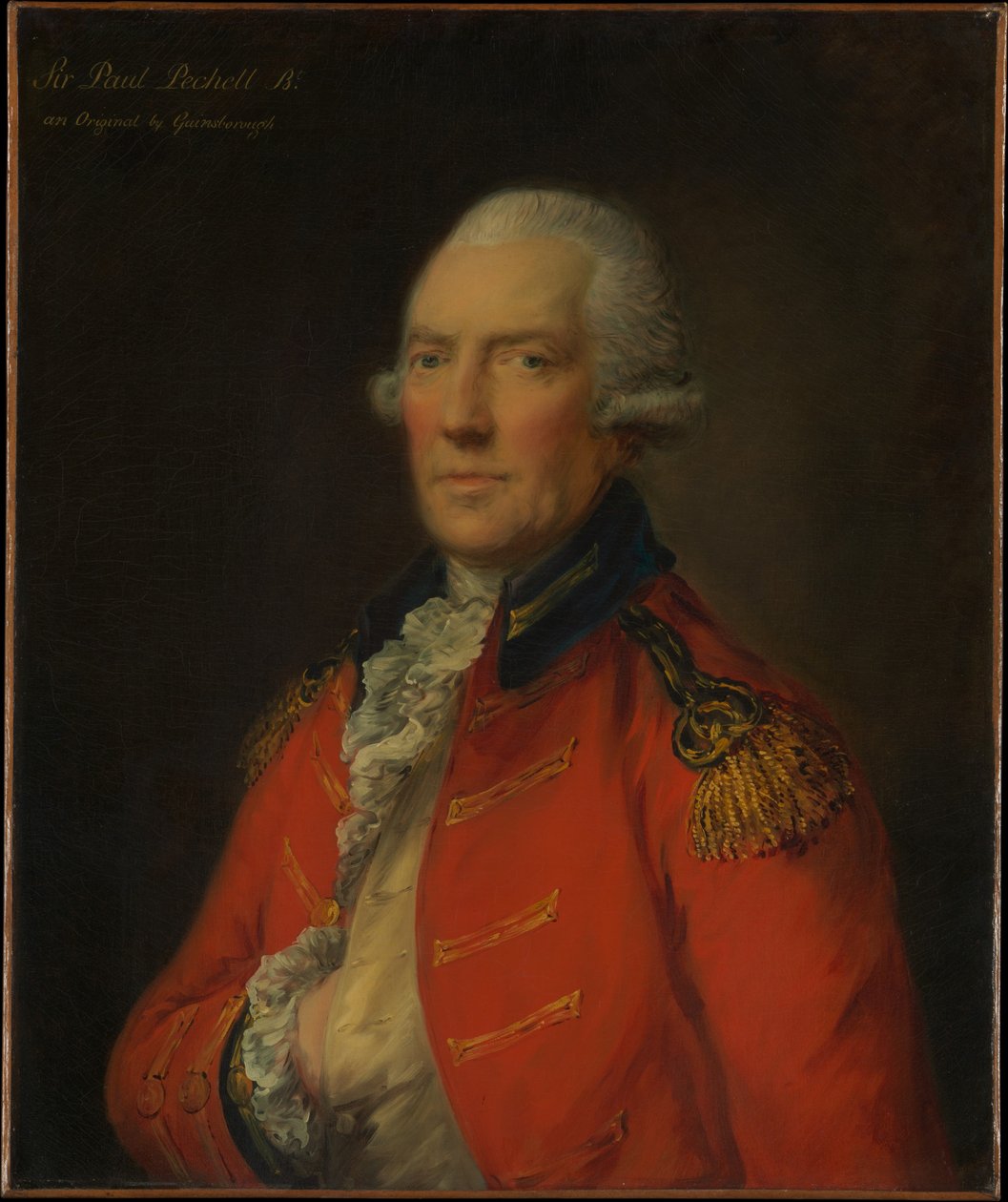 Oberstløytnant Paul Pechell (1724-1800) av Thomas Gainsborough