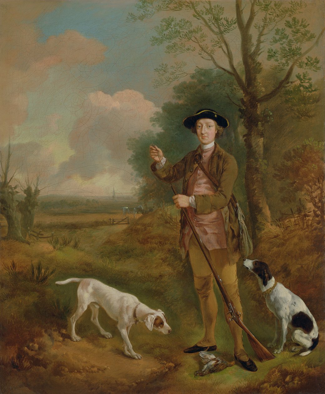 Major John Dade (1726-1811) fra Tannington, Suffolk, ca. 1755 (olje på lerret) av Thomas Gainsborough
