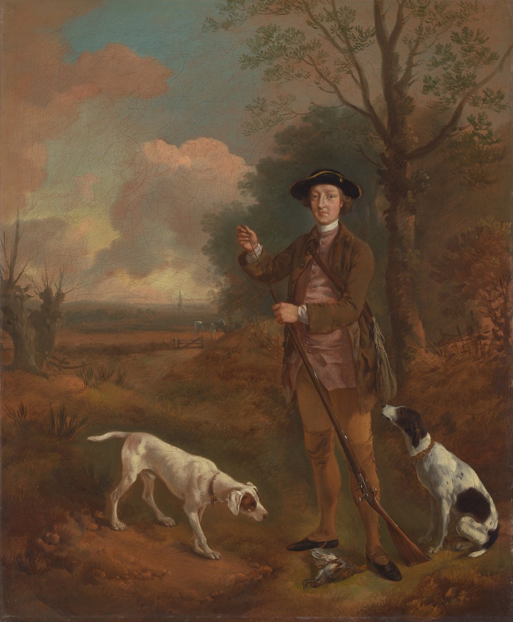 Major John Dade fra Tannington, Suffolk av Thomas Gainsborough