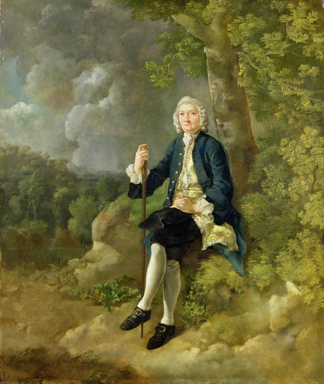 Mr Clayton Jones, ca. 1744-45 (olje på lerret) av Thomas Gainsborough