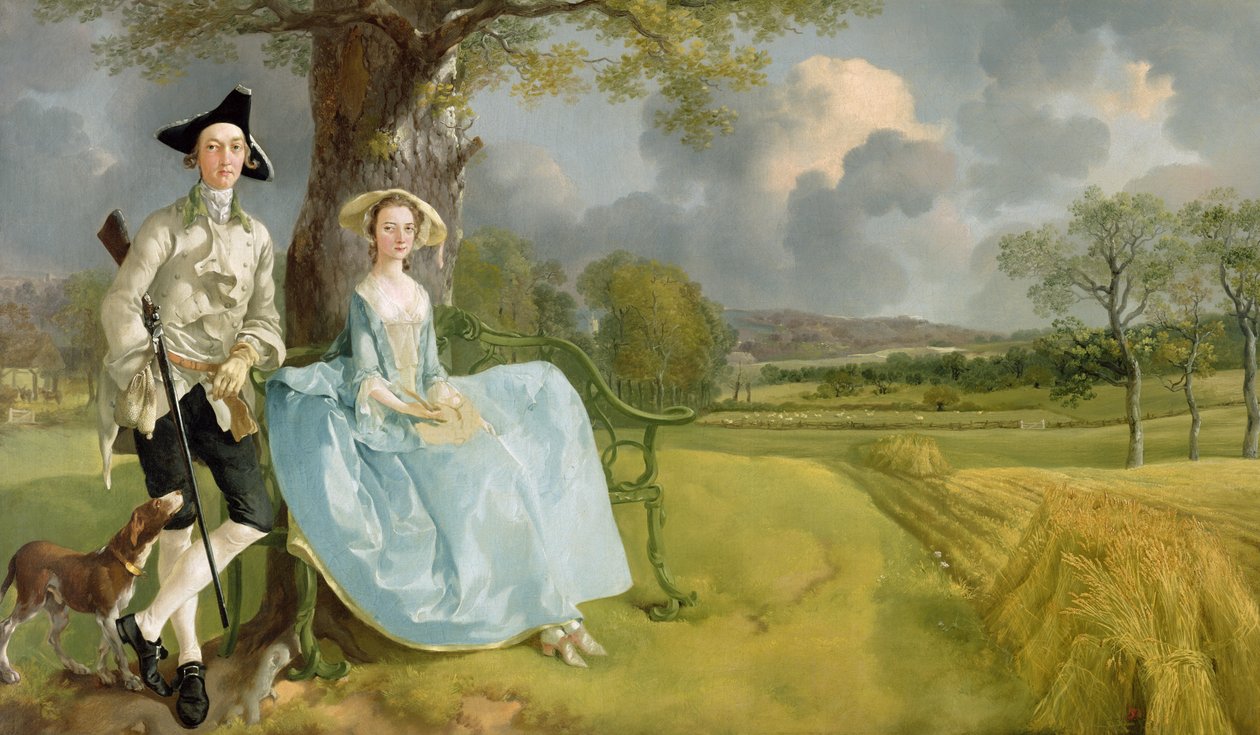 Mr og Mrs Andrews, ca. 1748-9 (olje på lerret) av Thomas Gainsborough