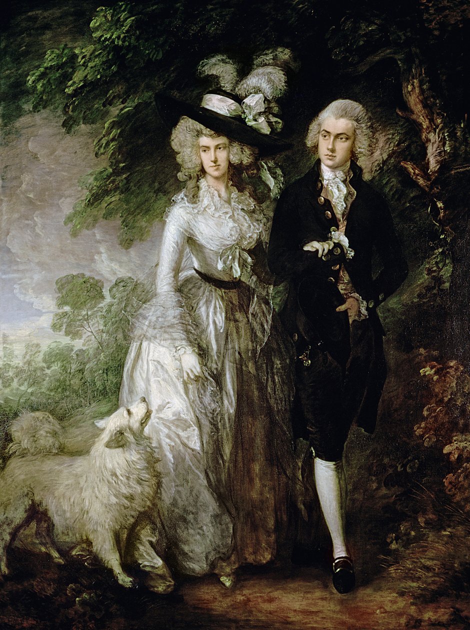 Mr og Mrs William Hallett (The Morning Walk), ca. 1785 av Thomas Gainsborough