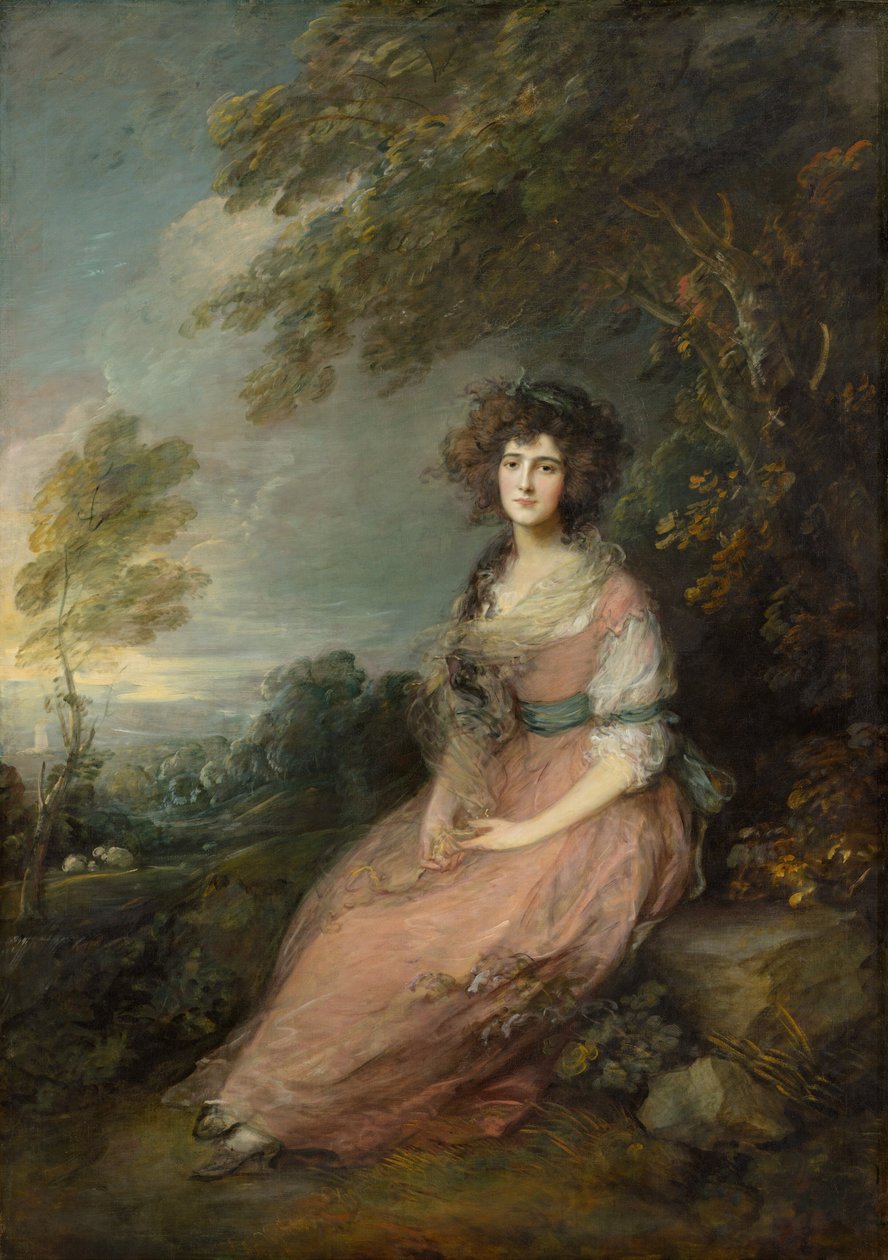 Mrs. Richard Brinsley Sheridan, 1785-1787. av Thomas Gainsborough