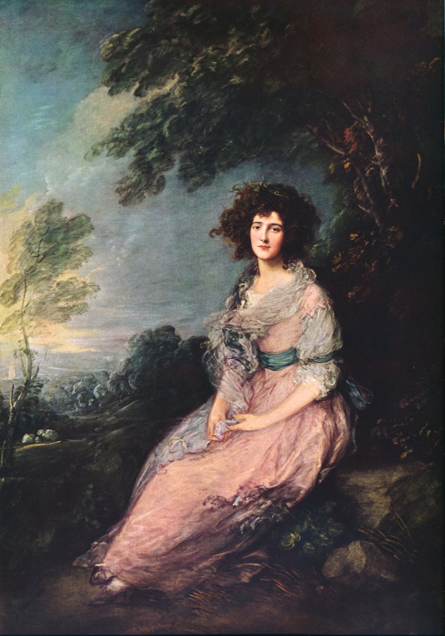 Mrs. Richard Brinsley Sheridan, 1785-1787 av Thomas Gainsborough