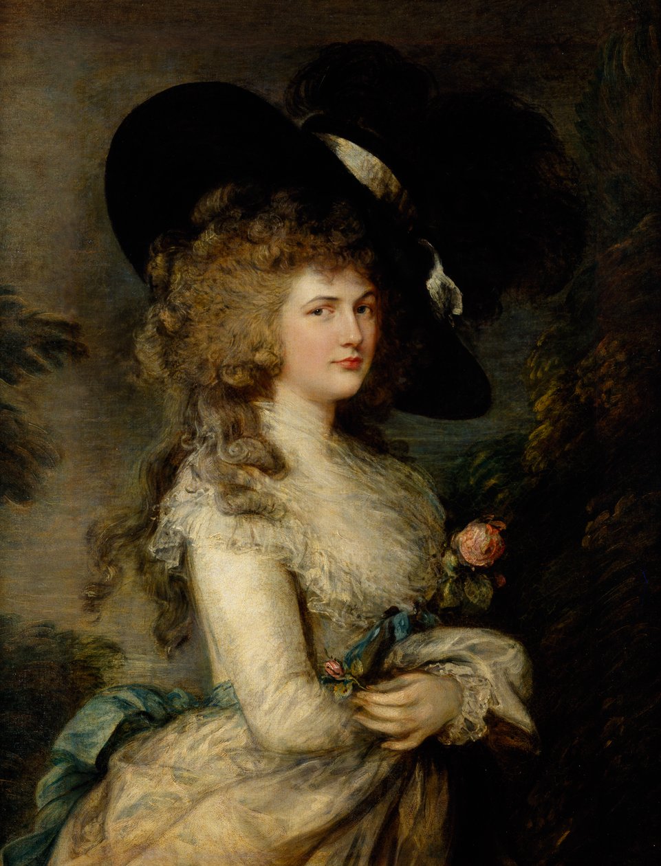 Portrett av Georgiana, hertuginne av Devonshire, ca. 1785-87 (olje på lerret) av Thomas Gainsborough