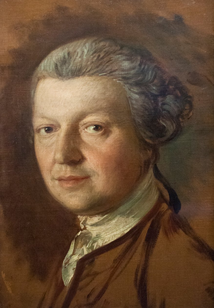Portrett av Joshua Kirby (1716-1774), ca. 1754-56 (olje på lerret) av Thomas Gainsborough
