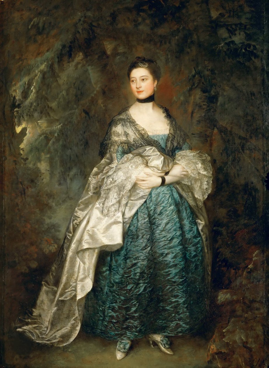 Portrett av Lady Alston, Gertrude Durnford 1731-1807, 1760. av Thomas Gainsborough