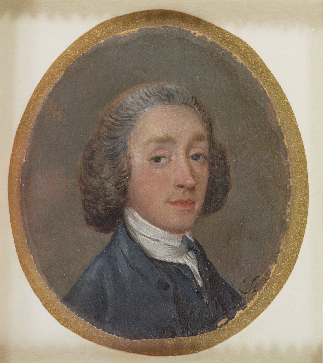 Portrett av en ung mann med pulverisert hår av Thomas Gainsborough