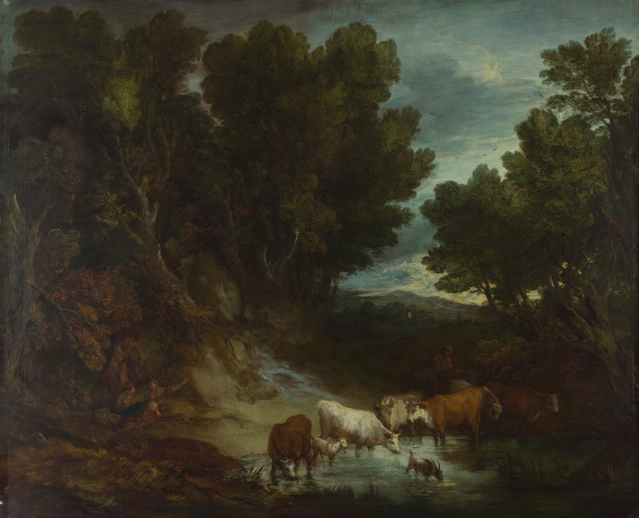 Vanningsplassen, før 1777 av Thomas Gainsborough