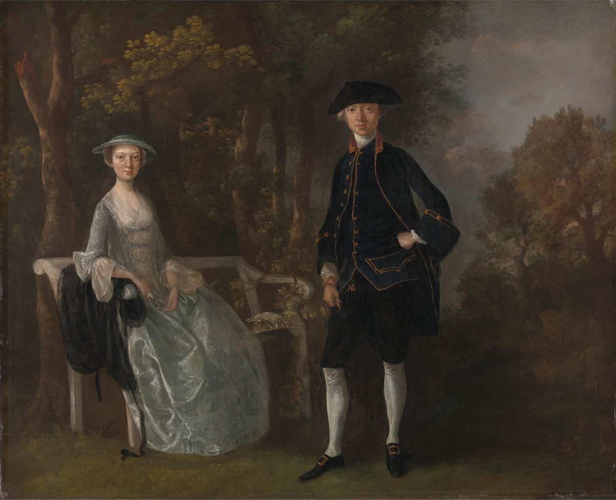 Lady Lloyd og hennes sønn, Richard Savage Lloyd, fra Hintlesham Hall, Suffolk av Thomas Gainsborough RA