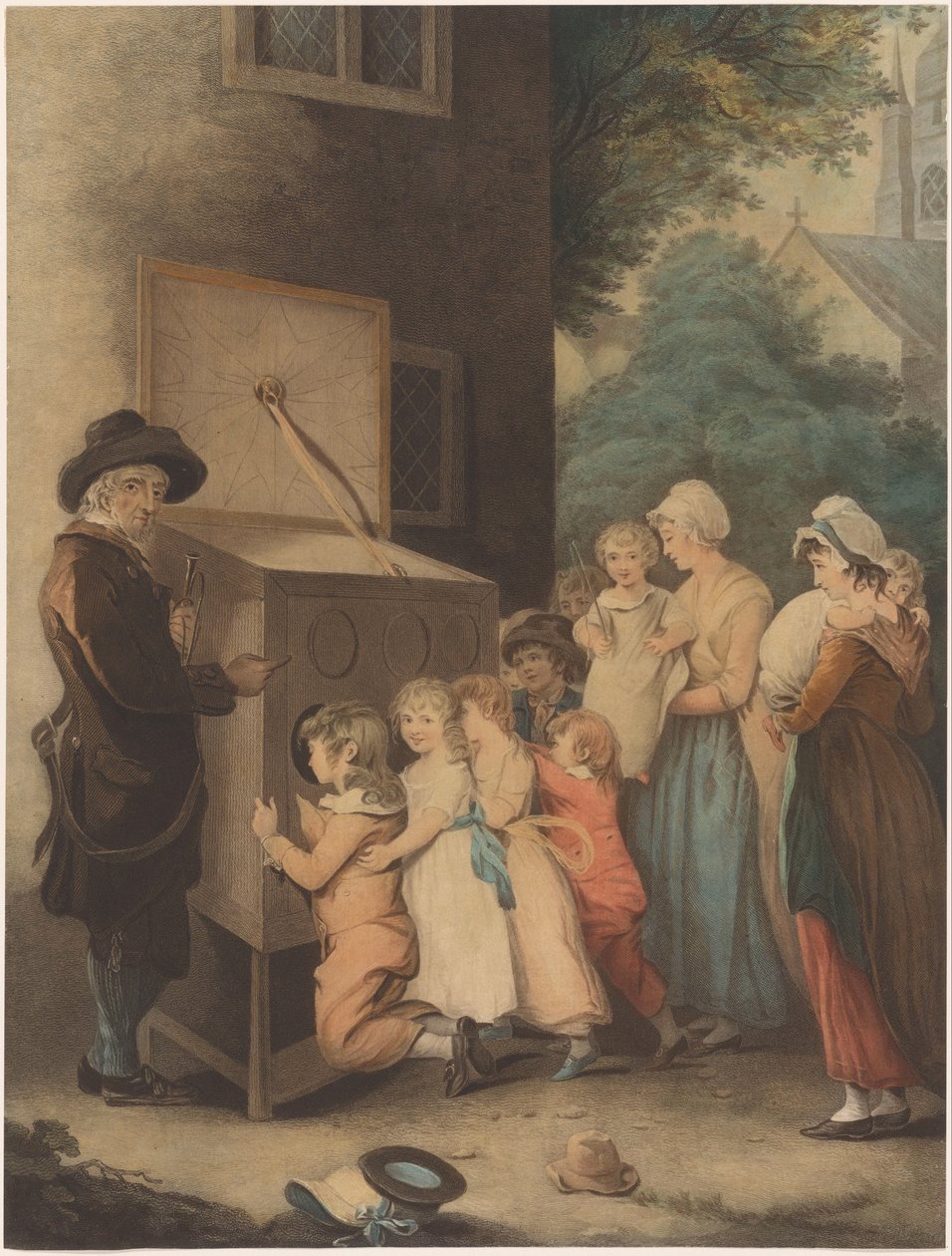 Barn rundt et visningsskap The Show Man / La Piece Curieuse av Thomas Gaugain