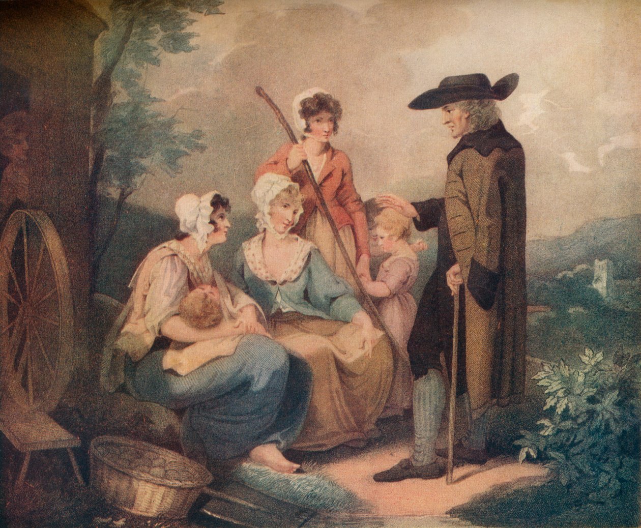 Hyttedøren, c1791 av Thomas Gaugain