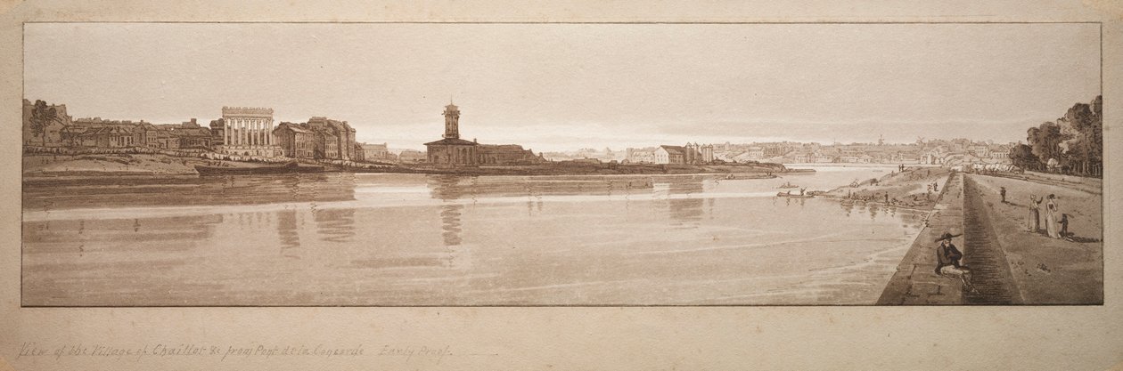 Et utvalg av tjue av de mest pittoreske utsiktene i Paris: Utsikt over landsbyen Chaillot..., 18 av Thomas Girtin