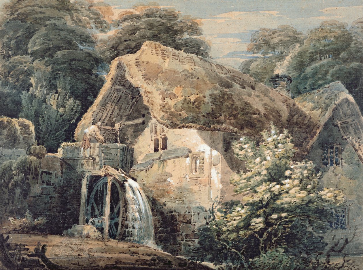 An Overshot Mill, Devon, 1797 av Thomas Girtin