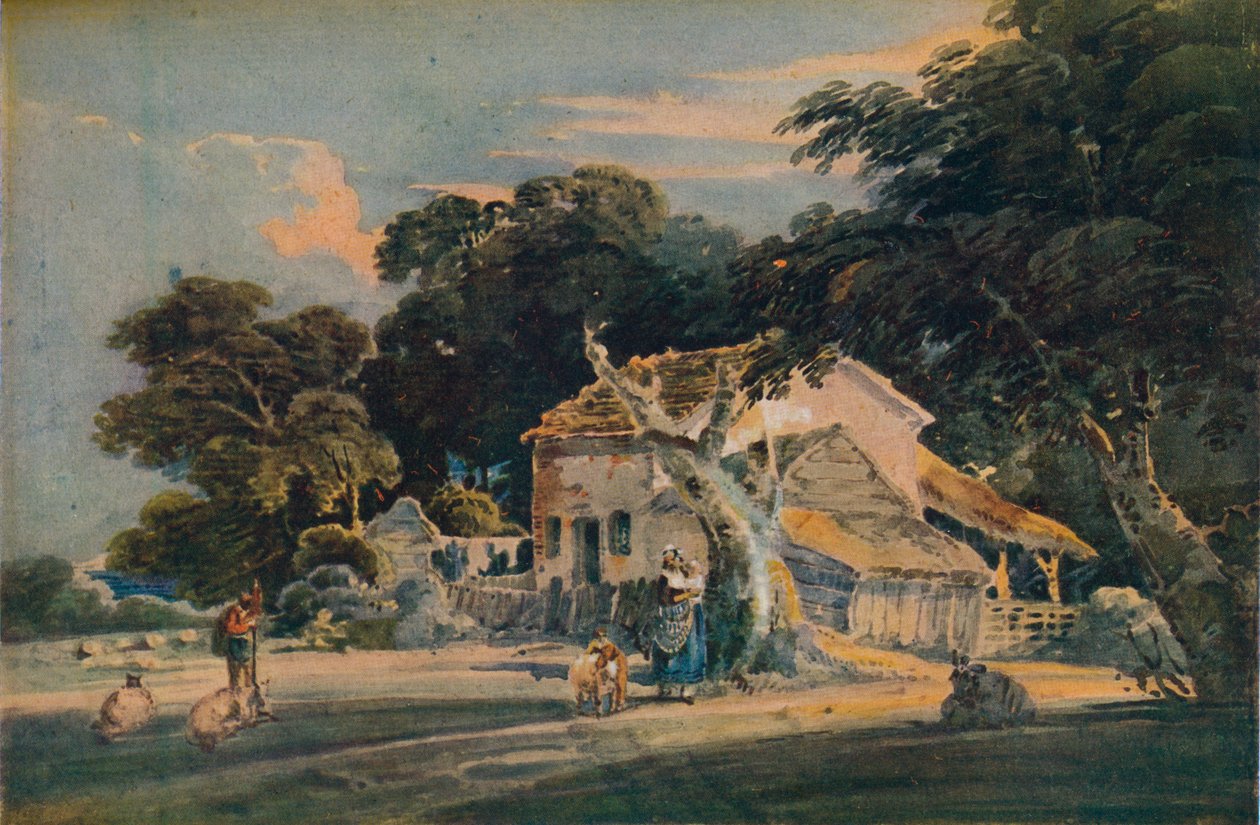 Devonshire Farm, c1798 av Thomas Girtin