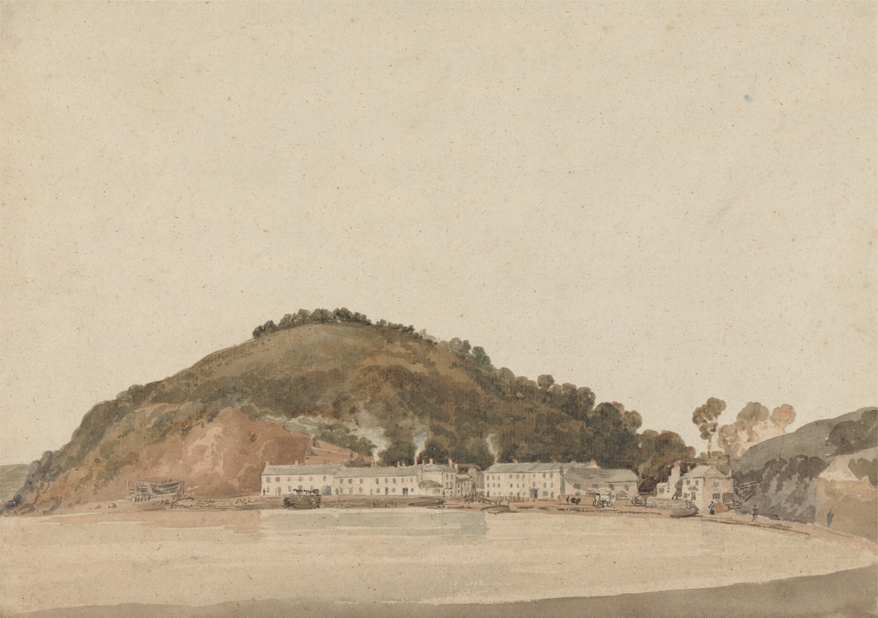 Odd på kysten av South Devon, muligens Shaldon av Thomas Girtin