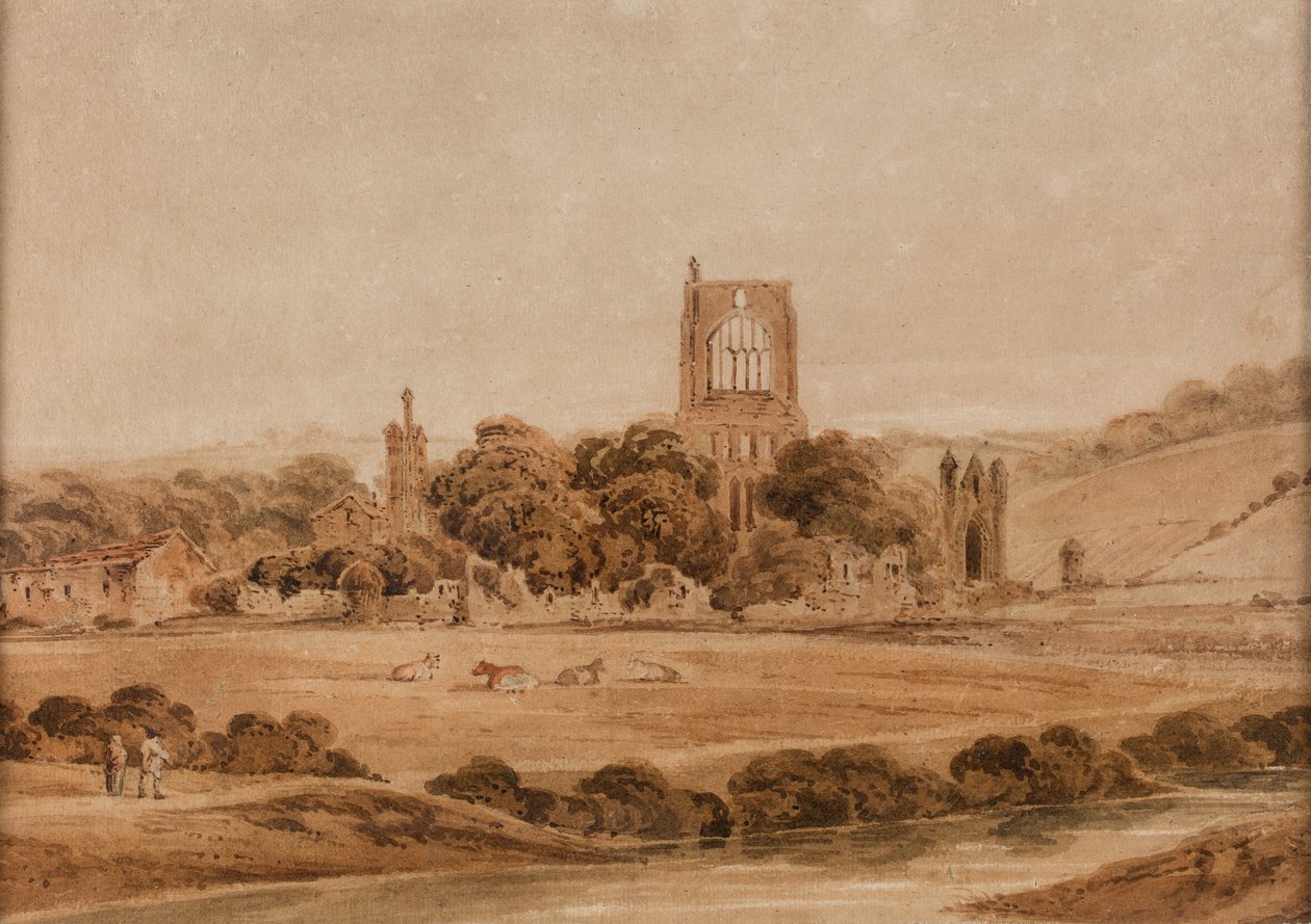 Kirkstall Abbey av Thomas Girtin