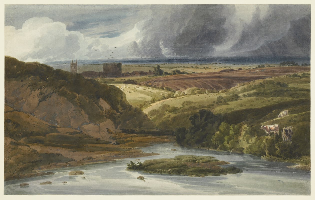 Lydford Castle av Thomas Girtin