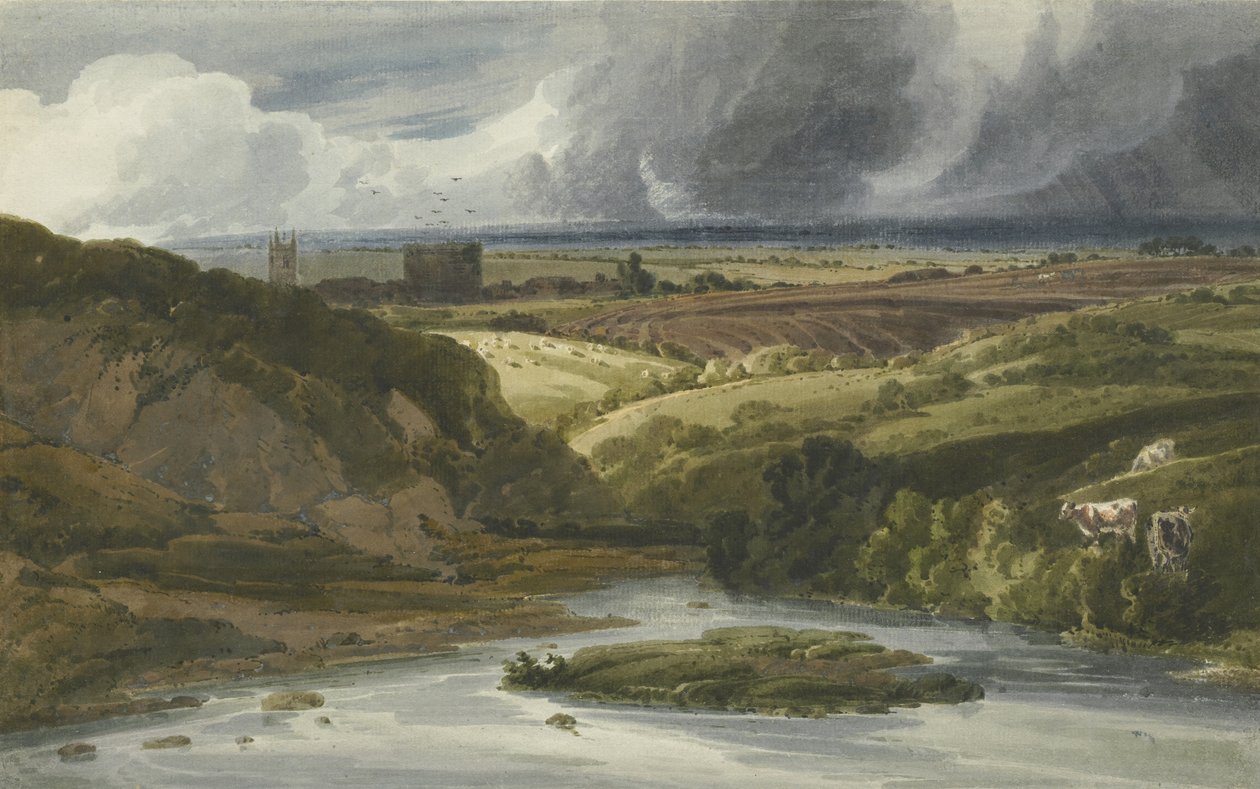 Lydford Castle, 1800 av Thomas Girtin