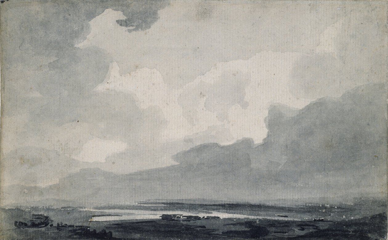 Moorland View, c1800 av Thomas Girtin