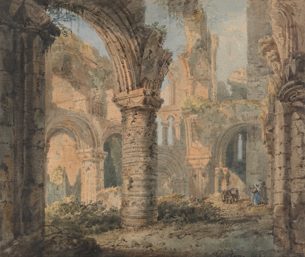 Saint Cuthberts hellige øy av Thomas Girtin