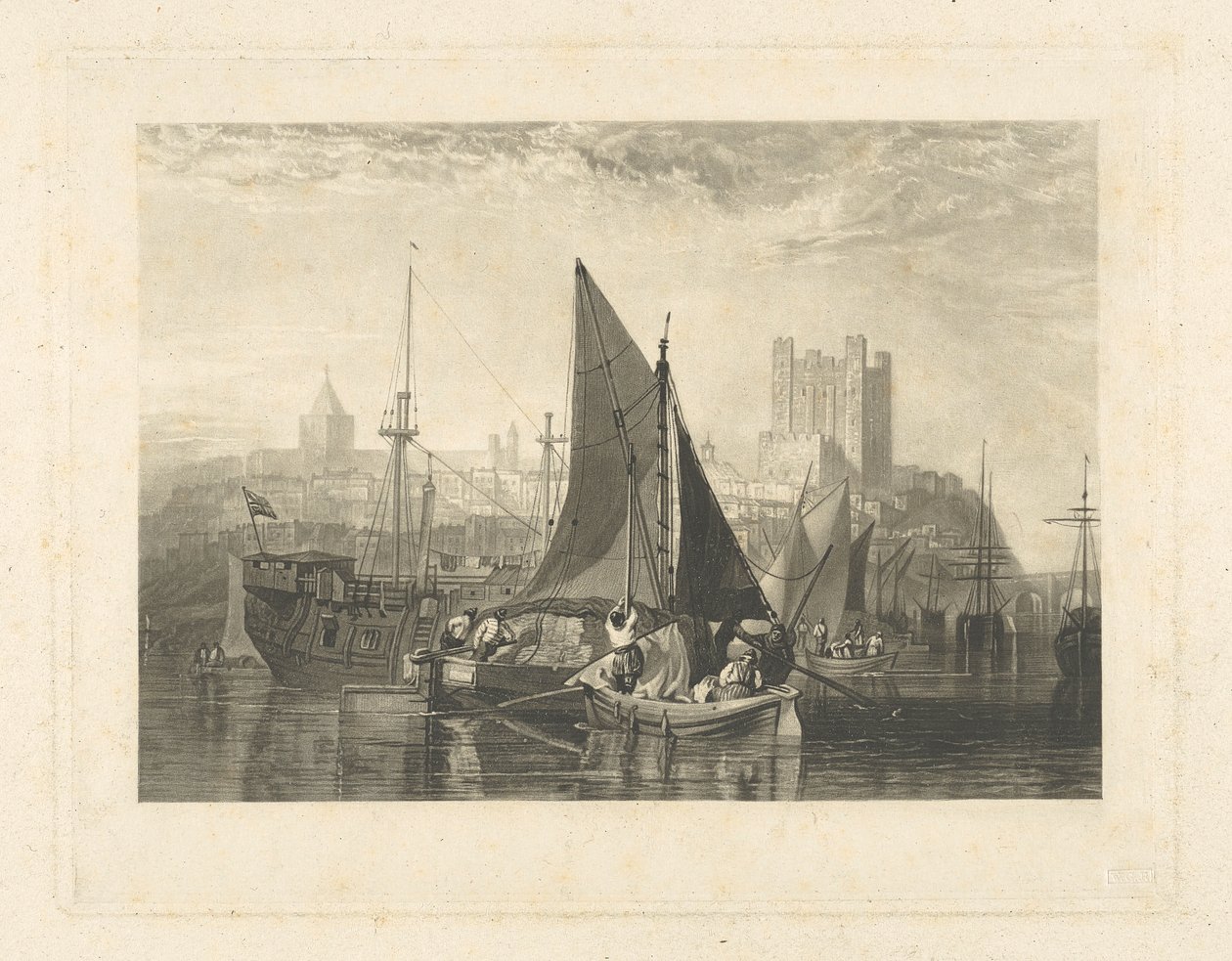 Rochester, ved elven Medway av Thomas Goff Lupton