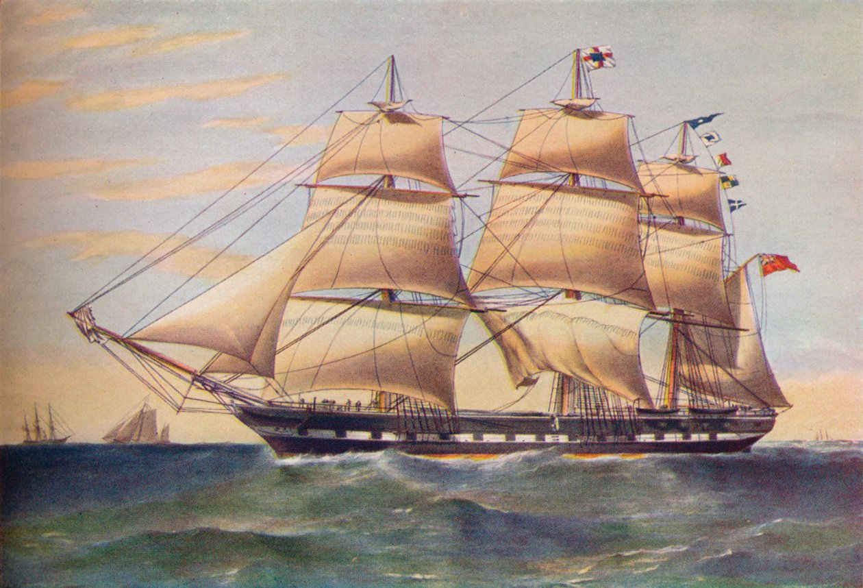 Clipper Ship, Sussex, c1853 av Thomas Goldsworth Dutton