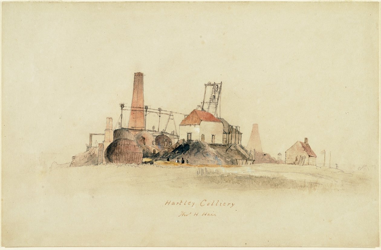 Hartley Colliery av Thomas H. Hair