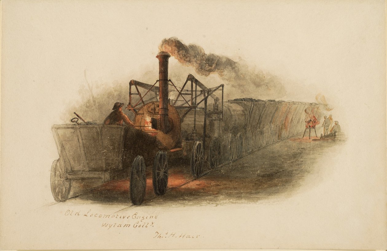 Gammel lokomotivmotor, Wylam Colliery av Thomas H. Hair