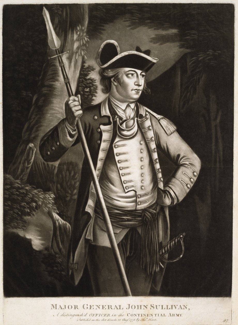 Generalmajor John Sullivan, en fremtredende offiser i den kontinentale (sic) hæren av Thomas Hart