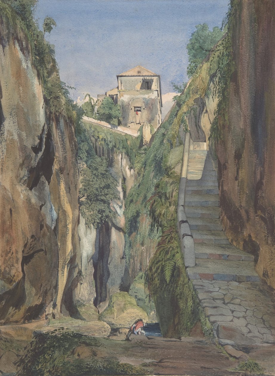A Glen i Sorrento, midten av 1800-tallet. av Thomas Hartley Cromek