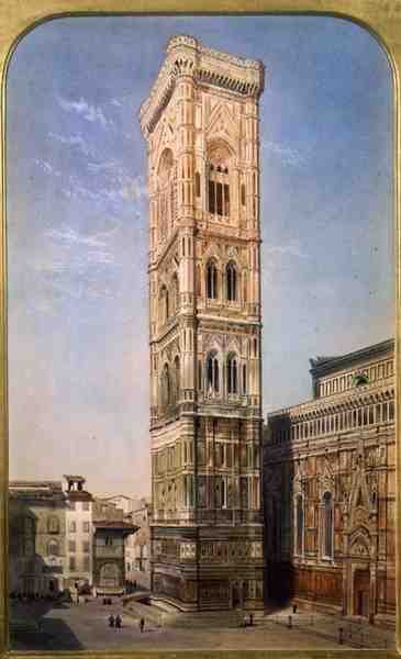 Giottos tårn, Firenze av Thomas Hartley Cromek
