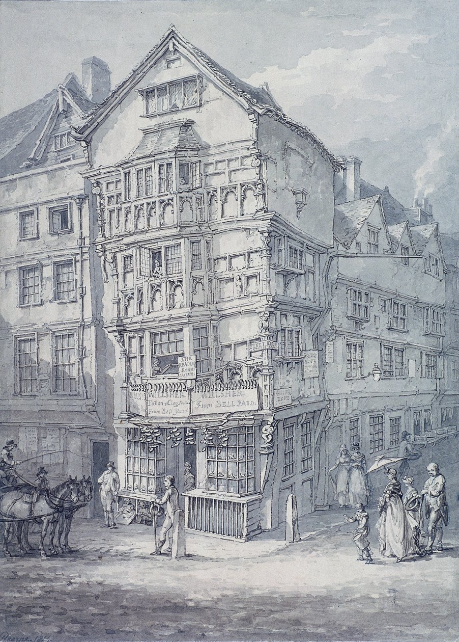 Chancery Lane, London, 1814 av Thomas Hearne
