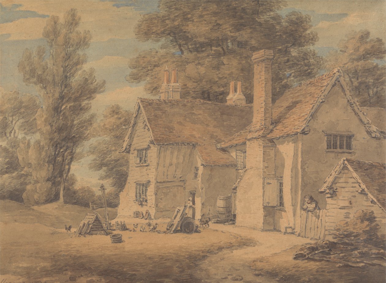 The Poor House, Hadley, Hertfordshire av Thomas Hearne
