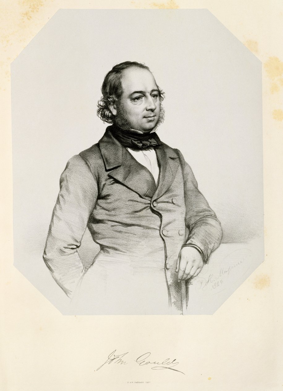 John Gould (1804-81) 1849 av Thomas Herbert Maguire