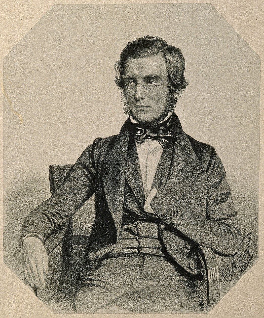Portrett av Sir Joseph Dalton Hooker, 1851 av Thomas Herbert Maguire