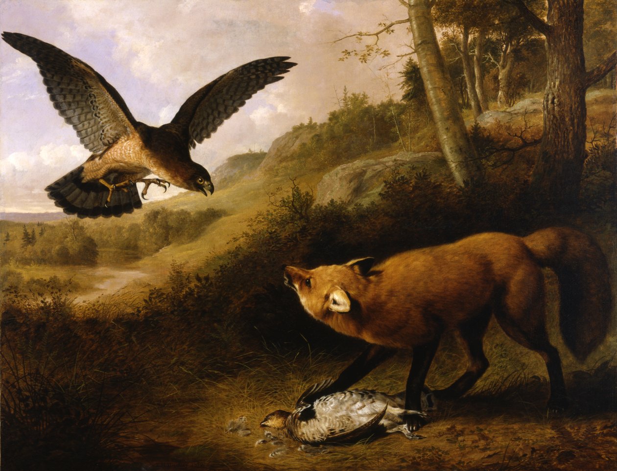 Omstridt spill, 1850. av Thomas Hewes Hinckley