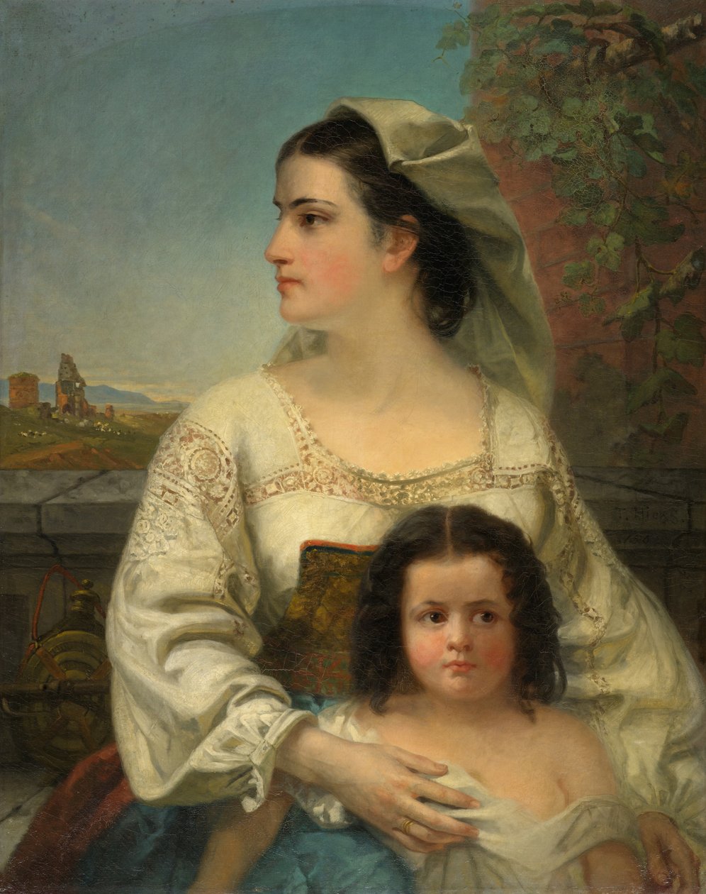 Italiensk mor og barn av Thomas Hicks