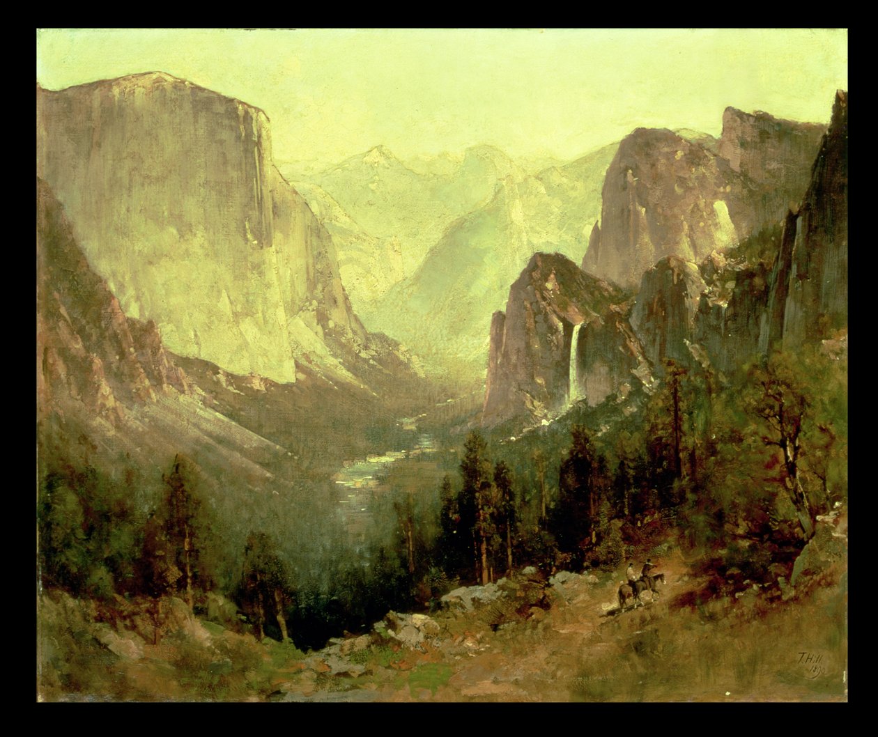 Jakt i Yosemite, 1890 av Thomas Hill