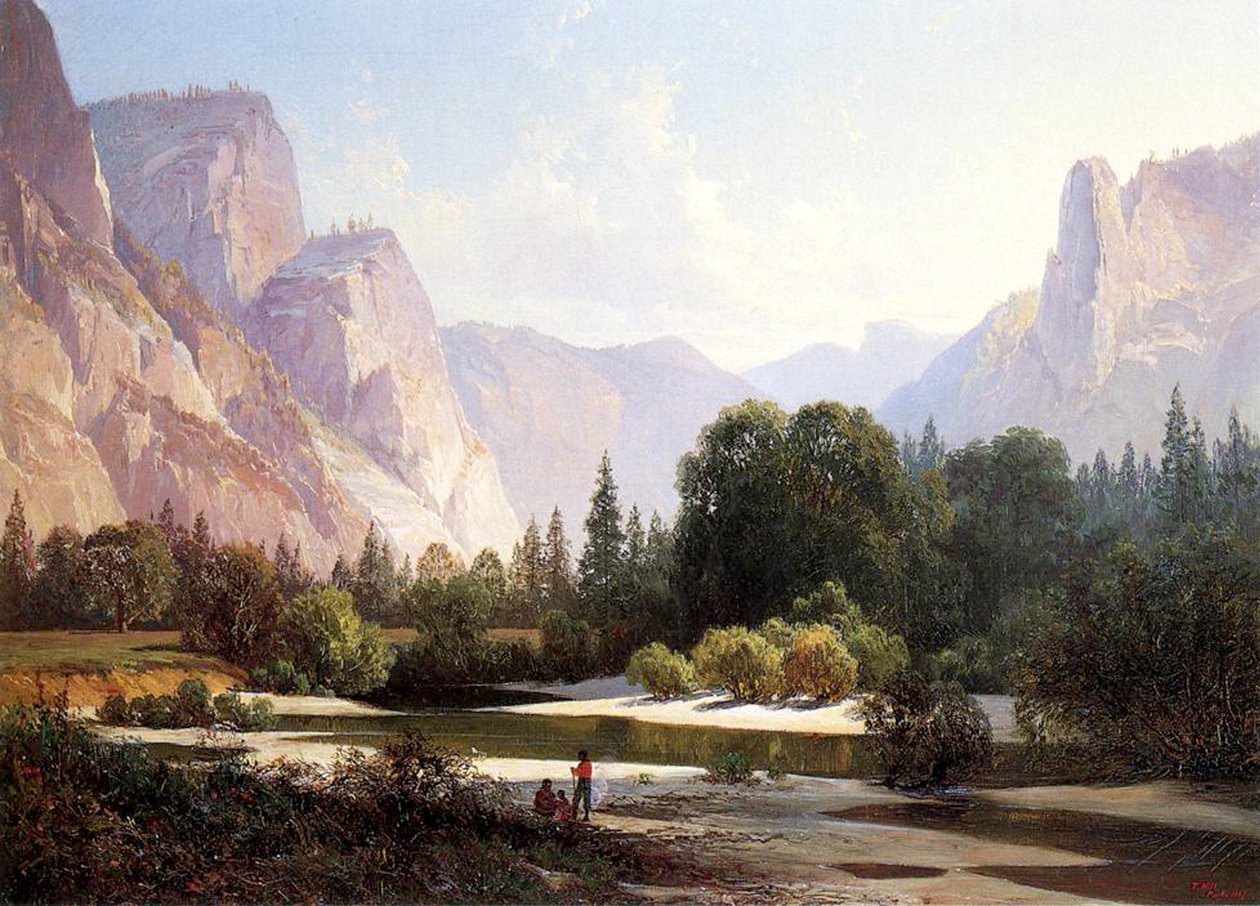 Paiute Indian Camp, Yosemite, 1890 av Thomas Hill