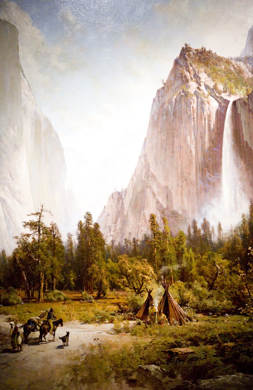 Yosemite Valley (El Capitan og Bridal Veil Falls) av Thomas Hill