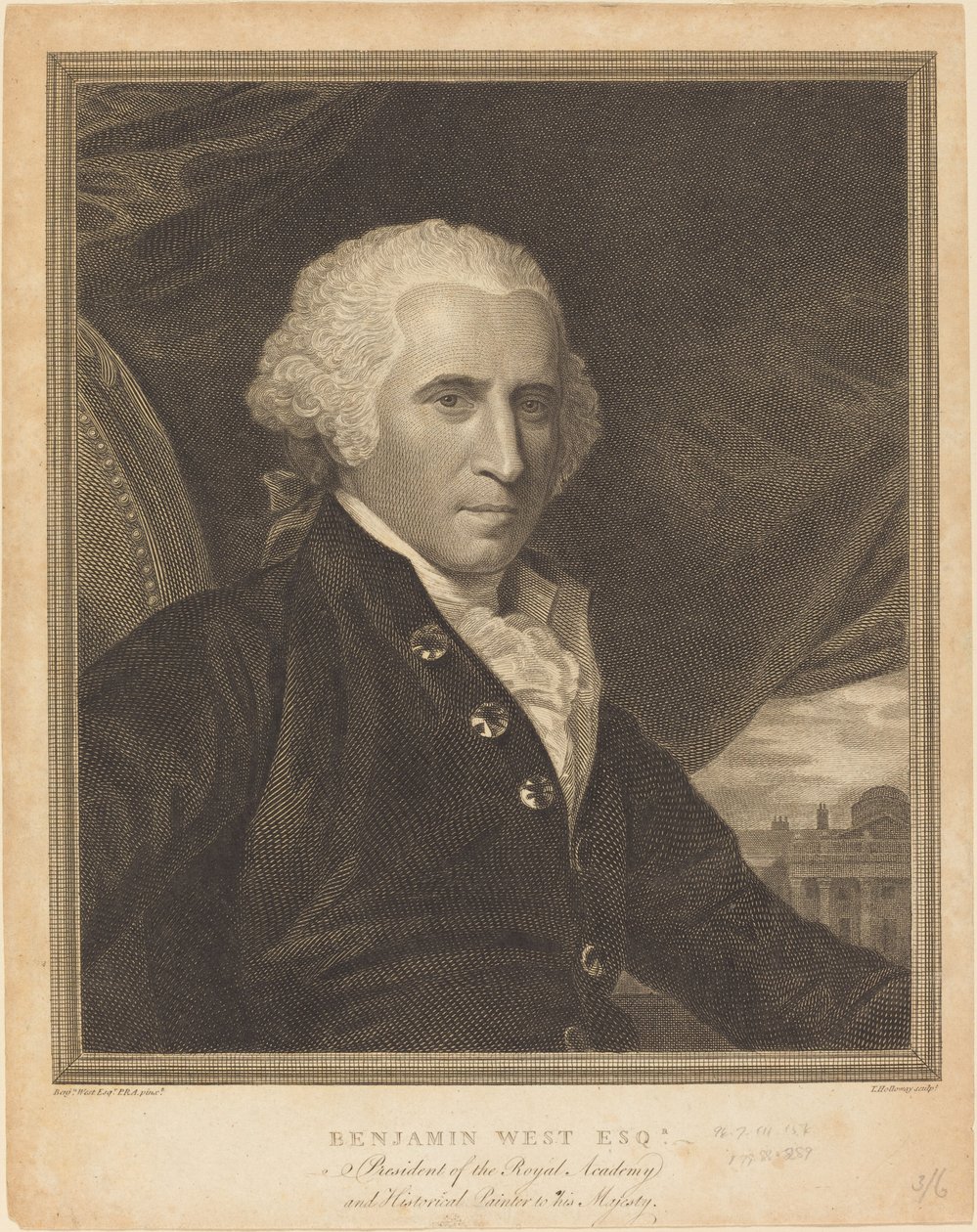 Benjamin West av Thomas Holloway