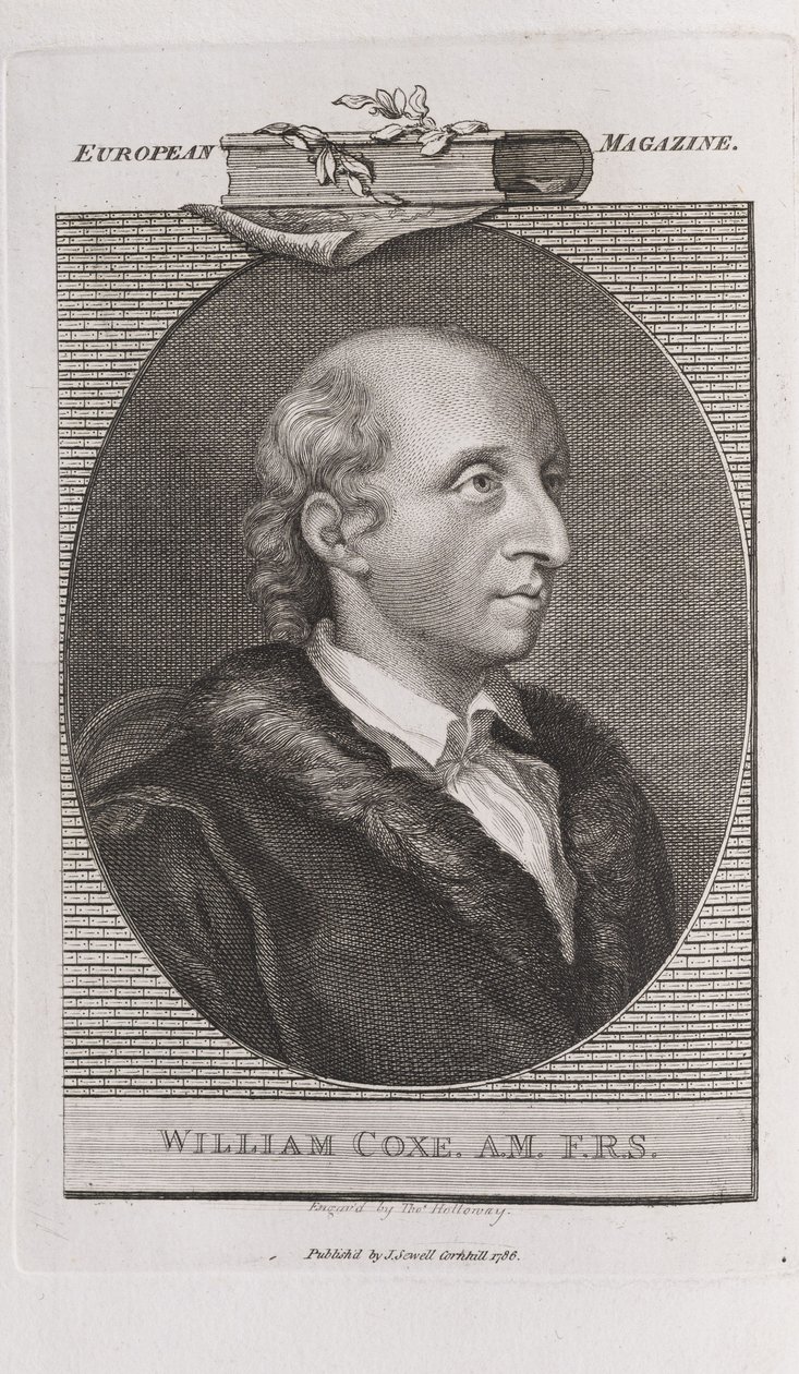 Portrett av William Coxe 1748-1828, 1786. av Thomas Holloway