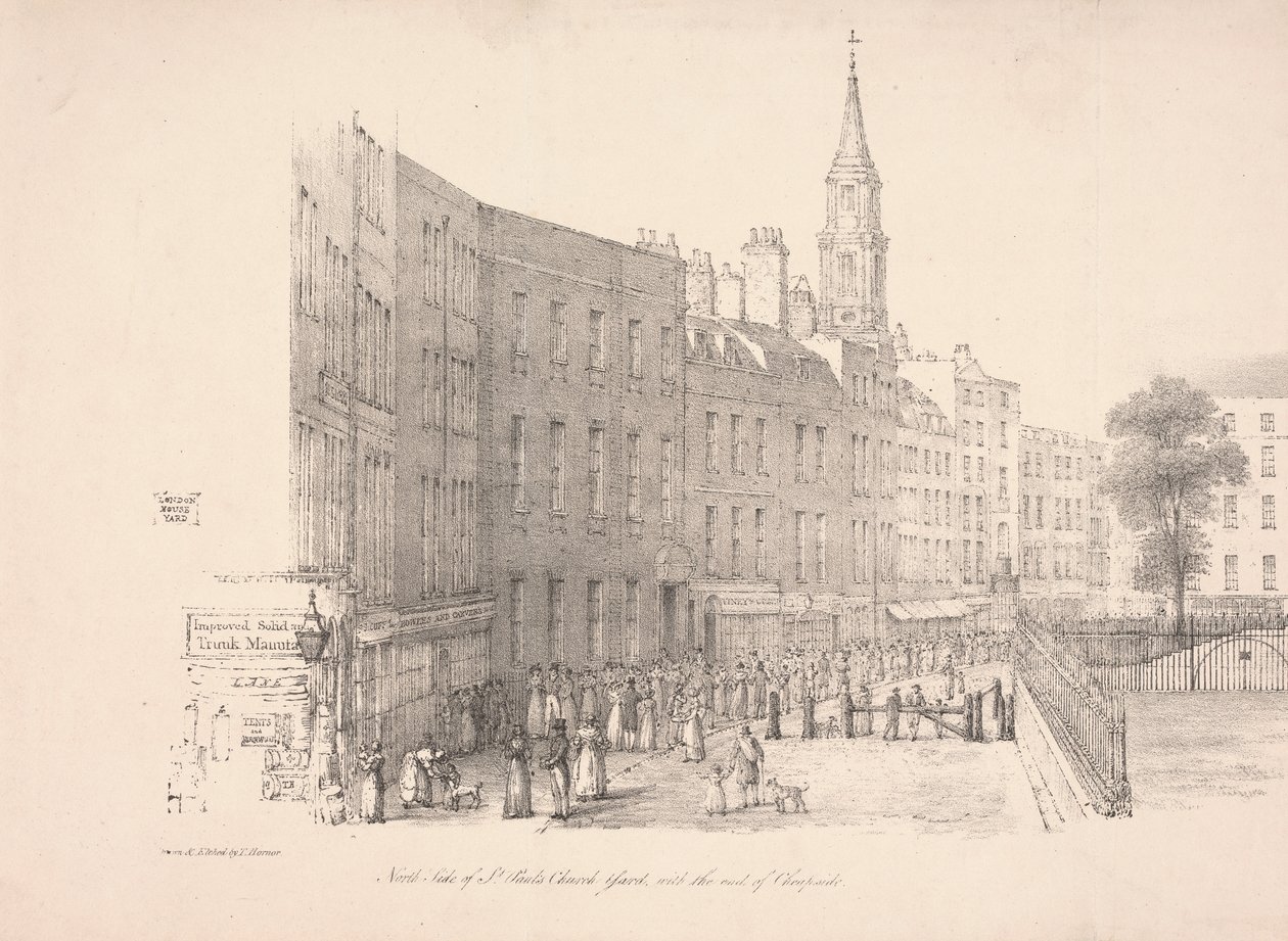 Nordsiden av St. Pauls kirkegård av Thomas Horner