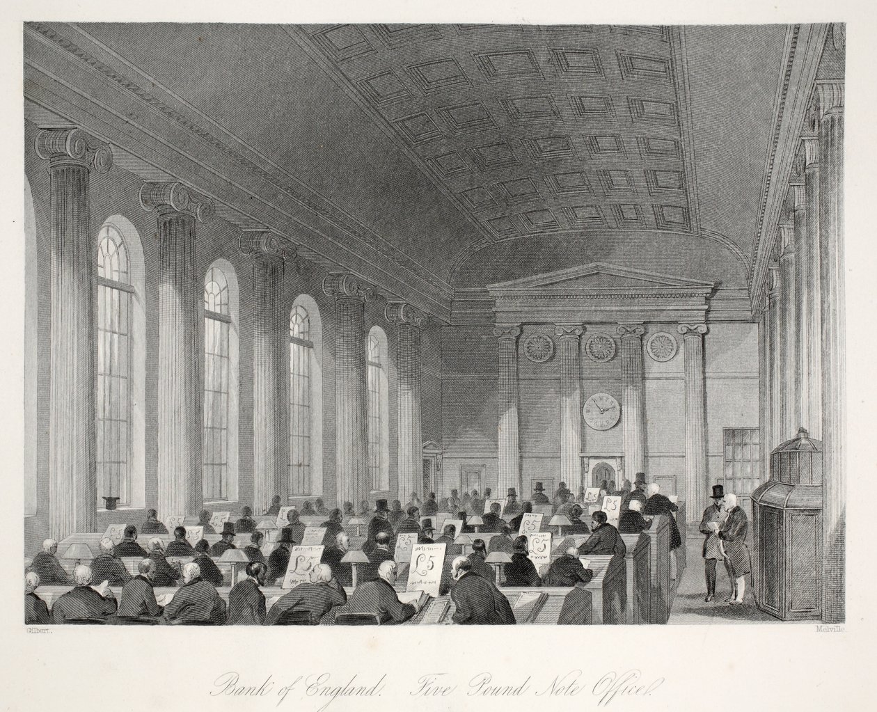 Bank of England - Five Pound Note Office, fra puben 